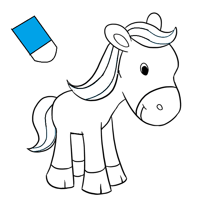 Desenhos de Cavalo - Como desenhar Cavalo passo a passo
